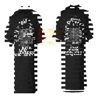 RPG Gamer Dog Distraction During Side Quest Nerdy T-Shirt | Mazezy