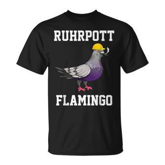 Ruhrpott Flamingo Ruhrgebiet Lustige Taube T-Shirt - Geschenkecke