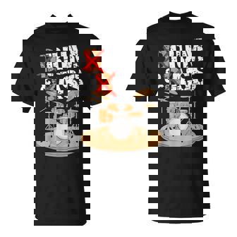 Rum And Bass Snare Drum Drumming Music Instrument Drummer T-Shirt | Mazezy