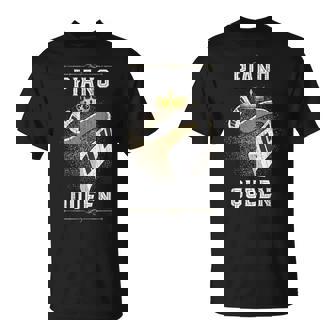 S Pianiste Musicienne Princesse Filles Piano Reine T-Shirt - Cadeauxyz