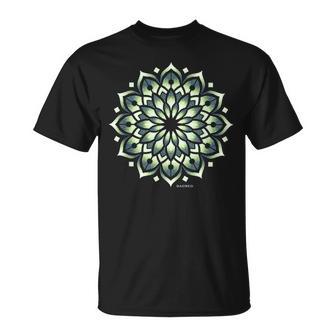 Sagrada Geometríaerde Chakra Hue Dotwork Mandala Camiseta unisex - Regaloses