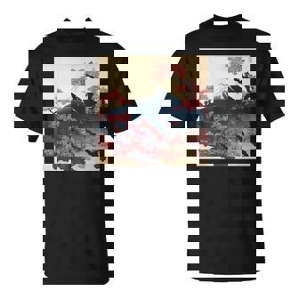 Sakura Fleur De Cerisier Japonaise Montagne Japonaise T-Shirt - Cadeauxyz