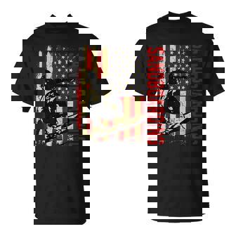 Sandboarding American Flag Vintage 4th Of July Patriotic T-Shirt | Mazezy