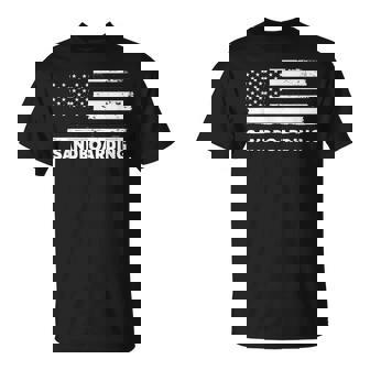 Sandboarding Life USA Flag Patriotic Sports T-Shirt | Mazezy