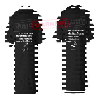 Sarcastic PC & Console Gaming Novelty Caution RPGs Hardcore Video Gamer Warning Side Quest Caffeine Joke Small T-Shirt | Mazezy