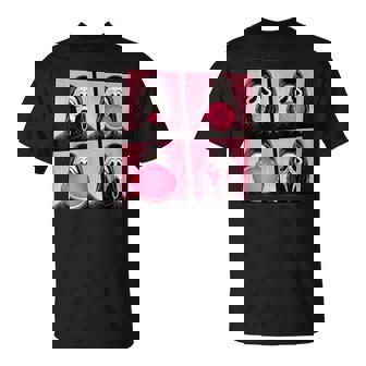 Scary Face Bubble Gum In October We Wear Pink Ghost Meme T-Shirt - Monsterry