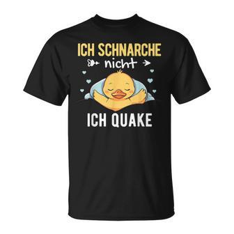 Schlaf Damenchlaf Herren Pyjama Lustig Ente T-Shirt - Geschenkecke