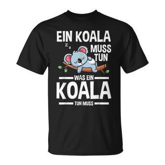 Schlaf Pyjama Koalachlafanzug T-Shirt - Geschenkecke