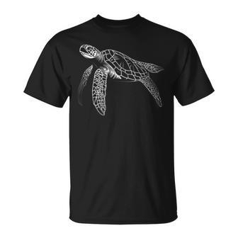 Schlichtechildkröte – Für Ozean & Meere T-Shirt - Geschenkecke