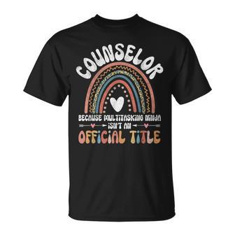 School Guidance Counselor Therapist Education Mental Health T-Shirt - Thegiftio UK