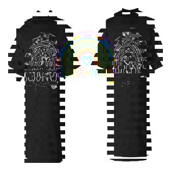 School Nurse Rainbow With Little Hands School Nurse T-Shirt - Thegiftio