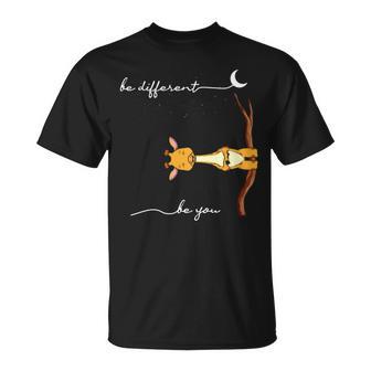Sé Diferente Jirafa Hombres Esé Tú Jirafa Autista Manga Larga Camiseta unisex - Regaloses