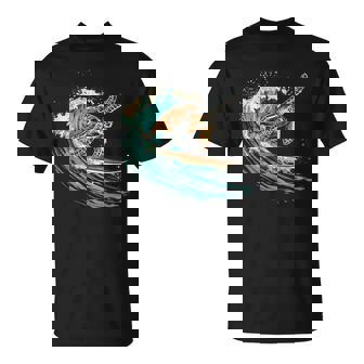 Sea Turtle Surfing Ocean Sea Turtle Ocean Sea Animal Lover T-Shirt - Thegiftio