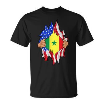 Senegalese Blood Inside Me Proud Senegal Flag T-Shirt - Thegiftio UK