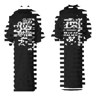 Senior Wresting Player 2025 Class Of 2025 Senior Wrestler T-Shirt - Thegiftio