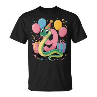 Serpent 9E Anniversaire Pour Garçon Fille 9 Ans Neuvième Neuferpent T-Shirt - Cadeauxyz