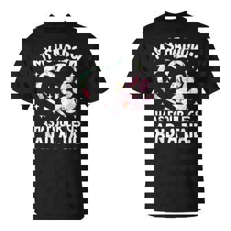 My Shadow Has Four Legs And A Tail Flower T-Shirt | Mazezy