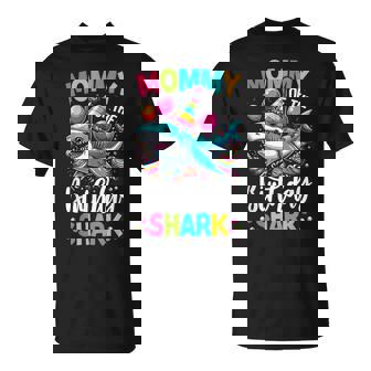 Shark Birthday Mommy Birthday Mom Girl Boy Matching T-Shirt - Thegiftio