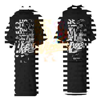 She's With Me For My Wiener Dachshund Glasses T-Shirt | Seseable FR