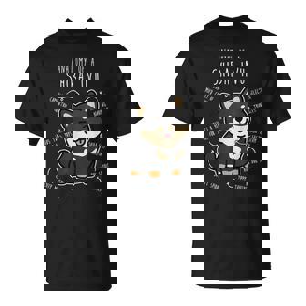 Shiba Inu Dog Anatomy Divertente Pet Nero Tan Doge Mamma Carina Maglietta - Novitaregali