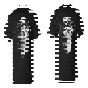 Shih Tzu Dog Motif Pet Illustration Shih Tzu T-Shirt - Monsterry