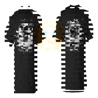 Siamese Cat Graphic Cute Siamese Cat Lover Animal Kitty T-Shirt | Seseable FR