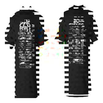 Silueta De Coche De Carreras De Circuito Calendario 2026 Camiseta unisex - Regaloses