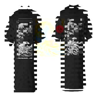 Singe Japonais Kanagawaague Drôleurf Animal T-Shirt - Cadeauxyz