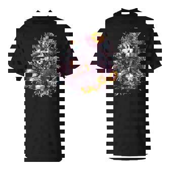 Singe Lémurien Endormi Animal Endormi Amateur De Lémurien Floral T-Shirt - Cadeauxyz