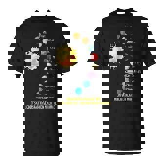 Sistemaolar Del Cielo Nocturno Del Padre Del Astrónomo Planetas Regalo Camiseta unisex - Regaloses