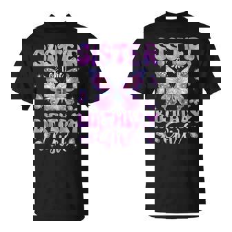 Sister Of The Birthday Girl Butterfly Family Matching T-Shirt | Seseable CA