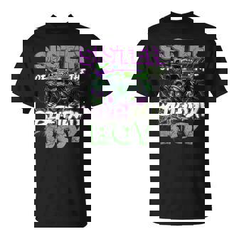 Sister Of The Birthday Monster Truck Family Matching Party T-Shirt | Mazezy