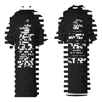 Sitar Players Saying 'Keep Calm And Play Sitar' T-Shirt | Mazezy