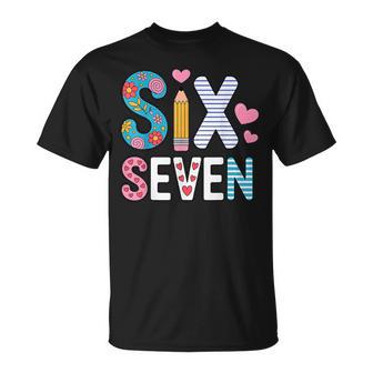 Six Seven 6 7 Meme Teacher T-Shirt - Thegiftio UK