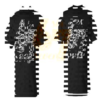 Six Seven Meme 6-7 Number Leopard Print Gen Z Gen Alpha T-Shirt | Mazezy