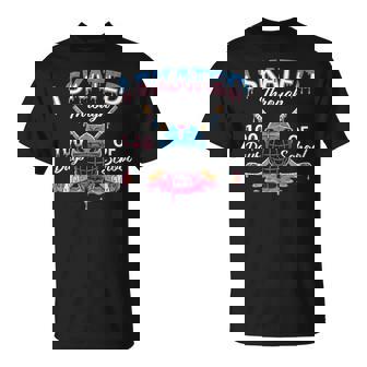 I Skated Through 100 Days Of School Ice Hockey Boy 100Th Day T-Shirt - Monsterry