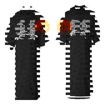 Skeleton Hands Pumpkin Boobs Naughty Sexy Halloween Costume T-Shirt | Mazezy