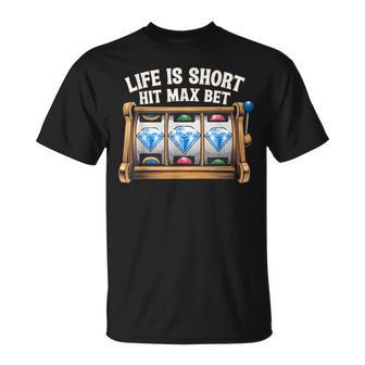 Slot Machine Player Slots Lover Hit Max Bet Women T-Shirt - Thegiftio UK