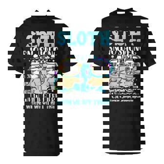 Sloth Snowshoeing Team Snowshoe Hike Tank Top T-Shirt | Mazezy