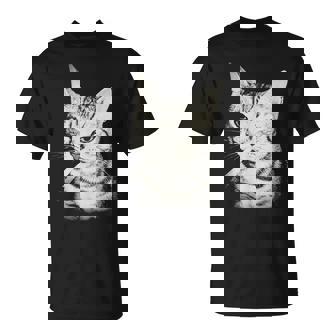 Smoking Cat Cigarette Kitten Meme Stupid Brainrot T-Shirt | Mazezy