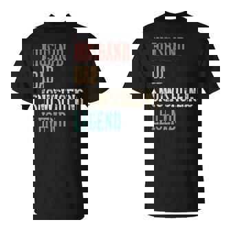 Snowshoeing Dad Husband Father T-Shirt | Mazezy