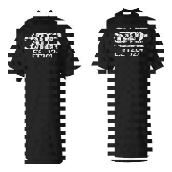 Sober Since Sobriety Anniversary Idea For Sober Est 2024 T-Shirt | Mazezy