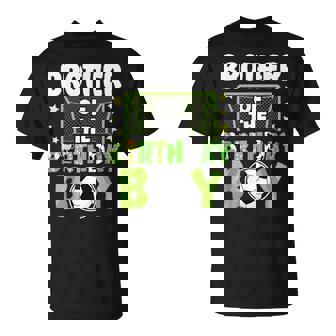 Soccer Brother Birthday Boy Party Soccer Family Matching T-Shirt - Thegiftio