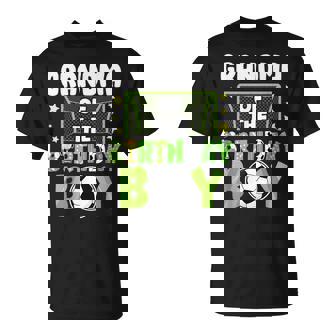 Soccer Grandma Birthday Boy Party Soccer Family Matching T-Shirt - Monsterry