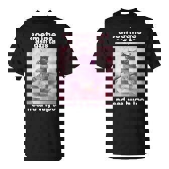 Sometimes A Gangsta Need A Hug Too Cat & Meme Cats T-Shirt - Monsterry