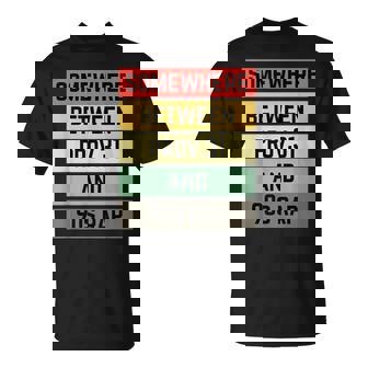 Somewhere Between Proverbs 31 And 90s Rap Aesthetic Vintage T-Shirt | Mazezy