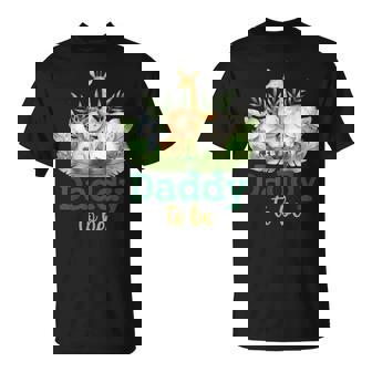 Soon To Be Daddy Jungle Animals Safari Baby Reveal T-Shirt | Mazezy