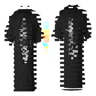 Space Astronaut Ice Cream Cone Planets Solar Systems Boys T-Shirt - Monsterry