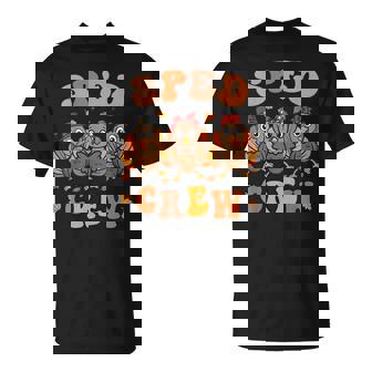 Sped Teacher Crew Thanksgiving Special Education Teacher T-Shirt | Mazezy