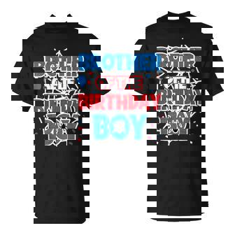 Spider Web Brother Of The Birthday Boy T-Shirt - Monsterry